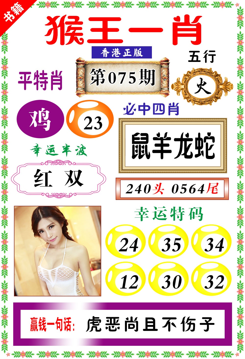 075期澳门猴王猴[图]